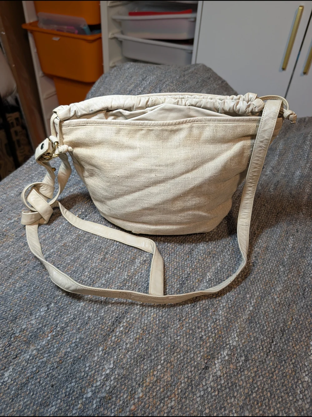 Vintage 90s Sharif Shoulder Bag with Attached Pouch Animal Motif